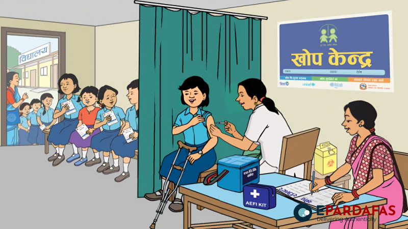 पाठेघरको मुखको क्यान्सरविरुद्ध एचपिभी खोप अभियान सातै प्रदेशमा पुग्याे